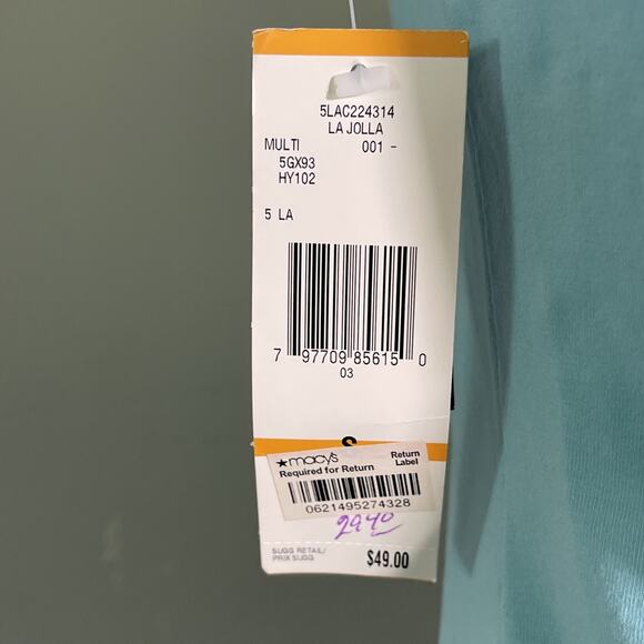 Jones New York Signature Women’s Small Polo Blue and White Shirt Sleeve-NWT Flaw - Picture 4 of 6